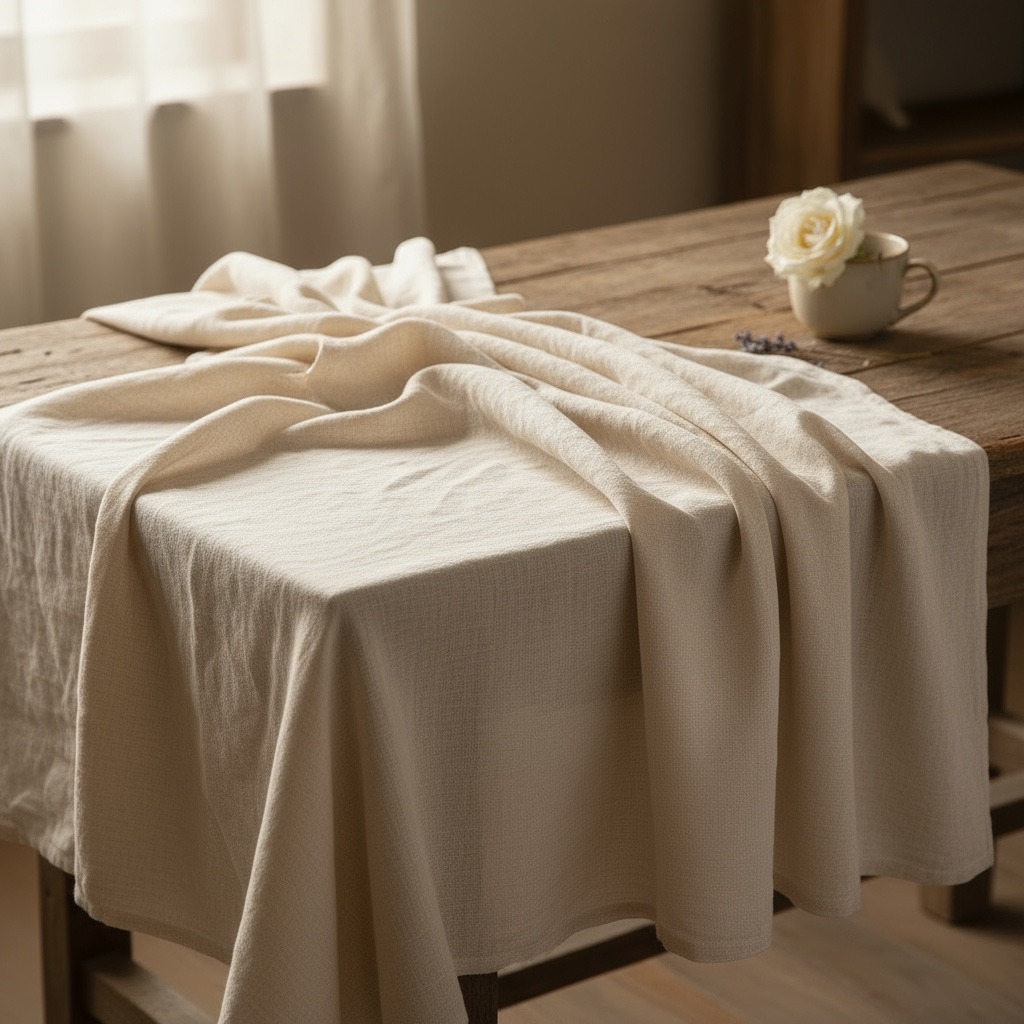 Table with linen runner